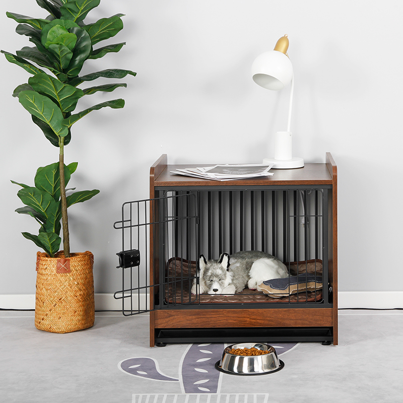 Wooden Metal Tray Dog Cage Dog Bed Manufacturers