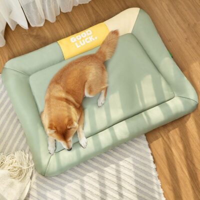 bolster dog bed with washable Oxford fabric