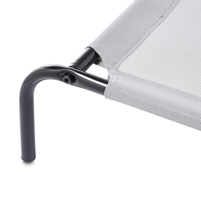 Cooling metal frame elevated dog bed