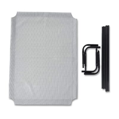 Cooling metal frame elevated dog bed