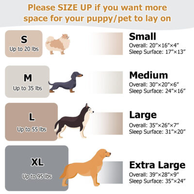 orthopedic memory foam dog sofa bed