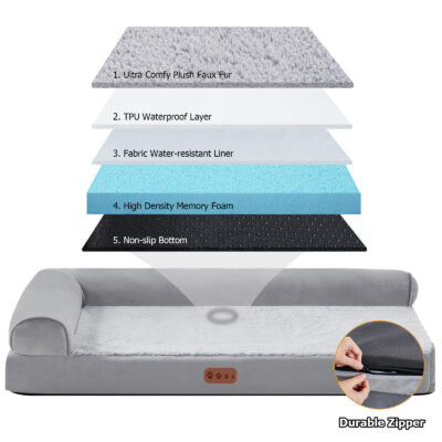 orthopedic memory foam dog sofa bed