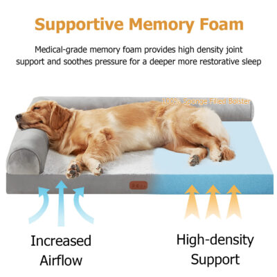 orthopedic memory foam dog sofa bed