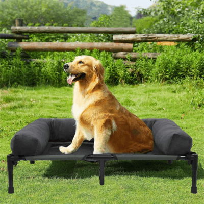 detachable padded bolster for large dogs