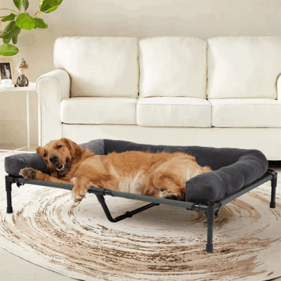 detachable padded bolster for large dogs
