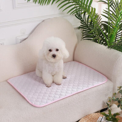 Washable ice silk dog cooling mat