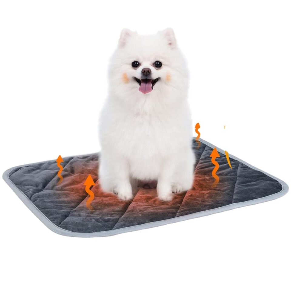 Self heating pet bed for dogs