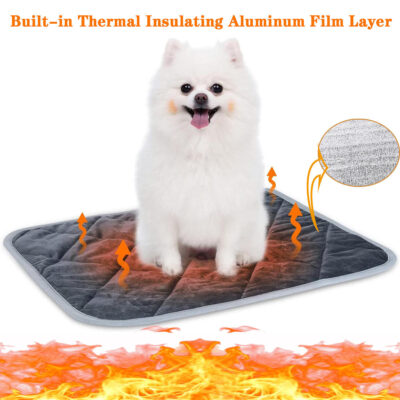 Self heating pet bed for dogs