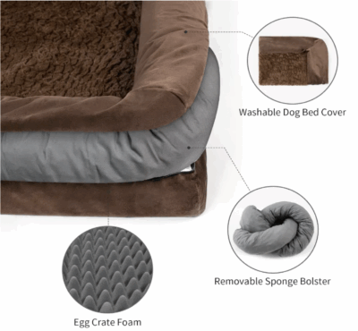 memory foam dog sofa bed for pets