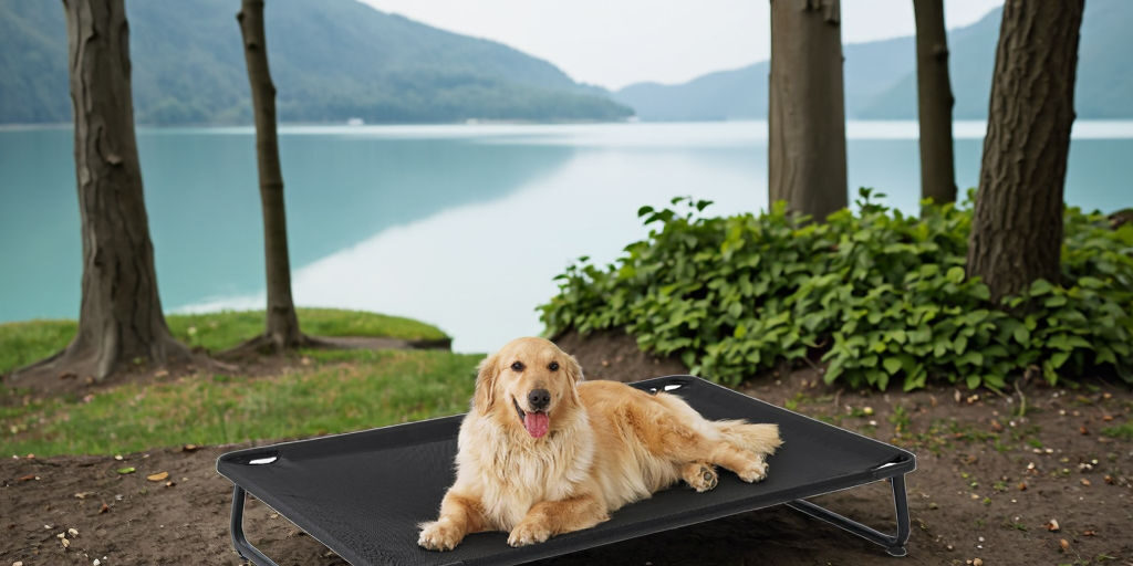 mesh dog bed for indoor and outdoor