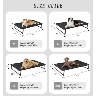 mesh dog bed for indoor and outdoor