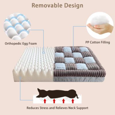 Modern orthopedic dog bed for large breeds