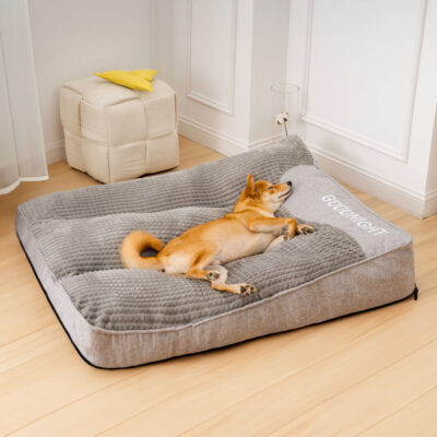 Thick orthopedic dog cushion bed