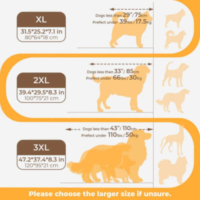 Thick orthopedic dog cushion bed