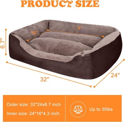 Washable orthopedic dog bed