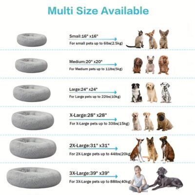 donut cuddler bed for dogs