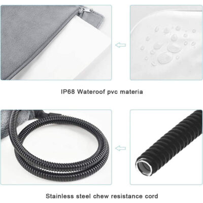 pet bed with chew resistant cord for dogs