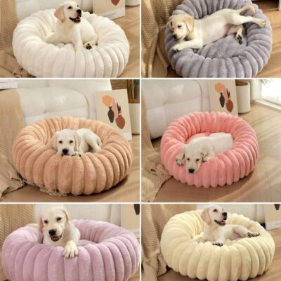 Wholesale fluffy donut pet bed