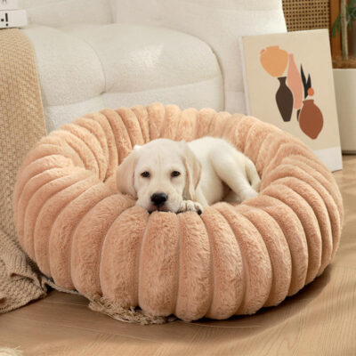 Wholesale fluffy donut pet bed