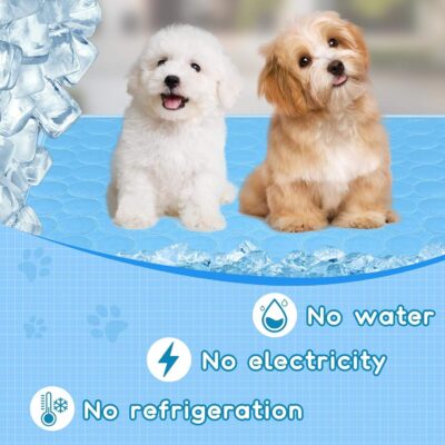 ice silk dog cooling mat for pets