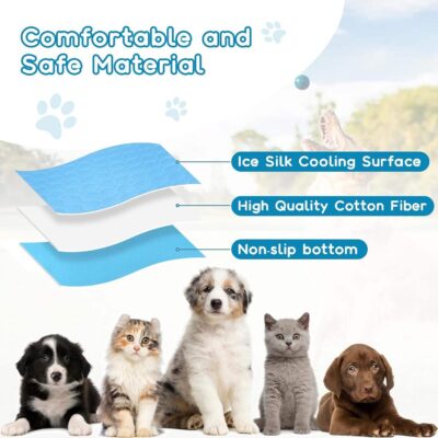 ice silk dog cooling mat for pets
