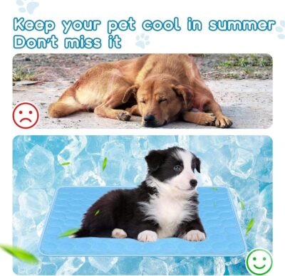 ice silk dog cooling mat for pets