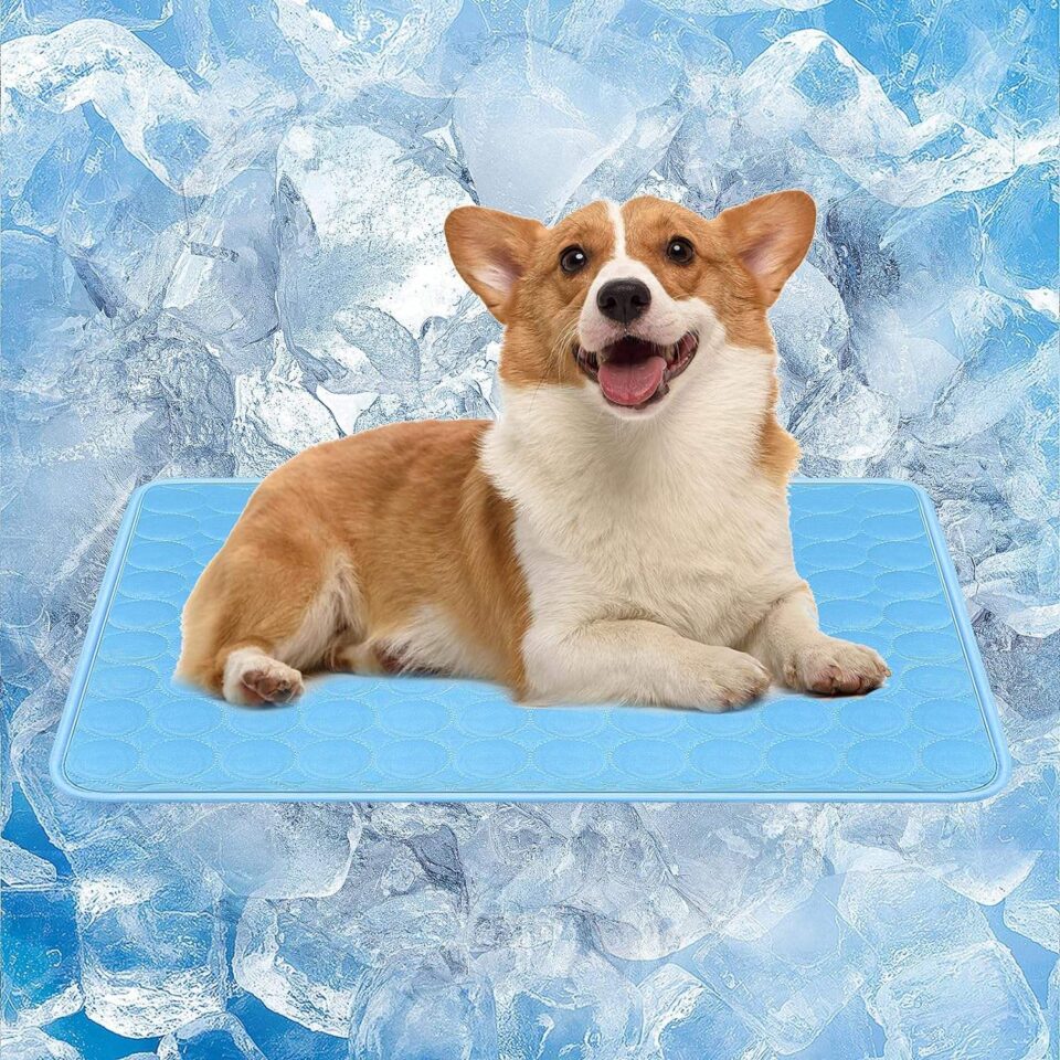 ice silk dog cooling mat for pets