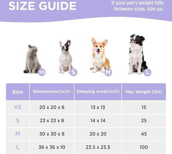 Calming orthopedic donut dog and cat bed