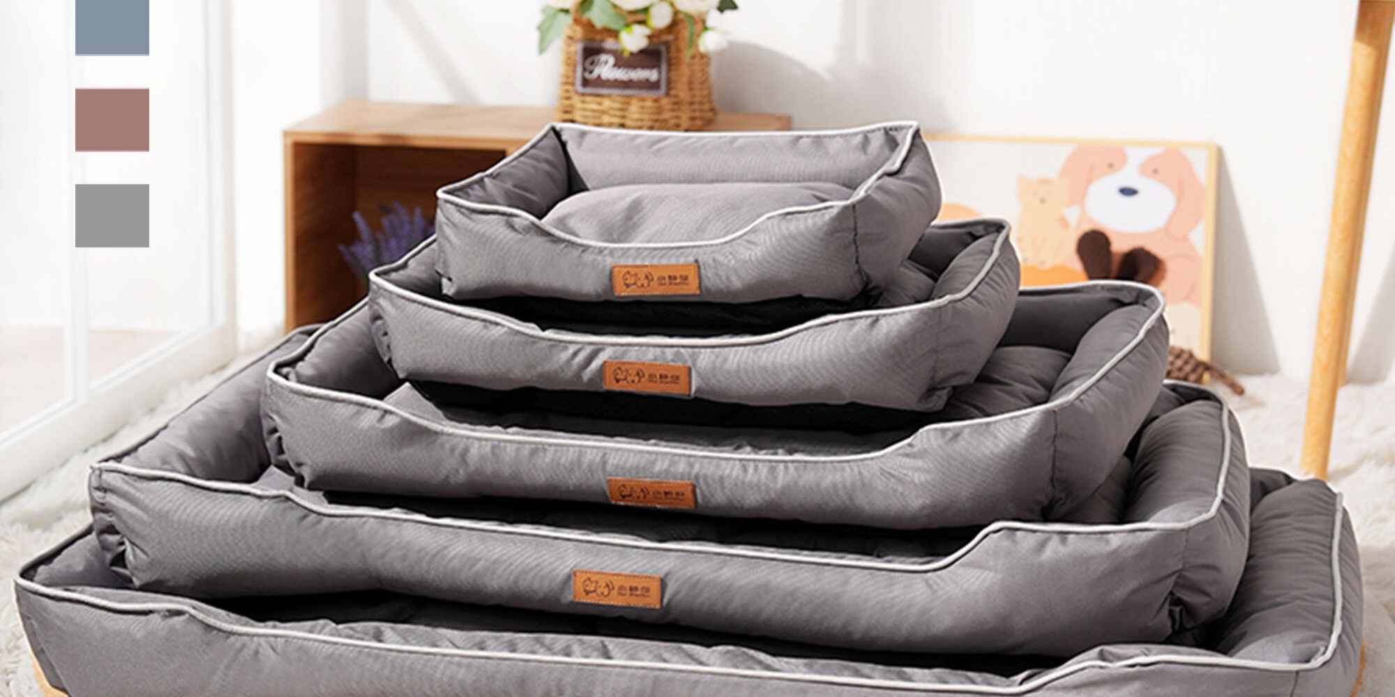 Oxford cloth waterproof dog bed