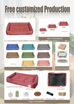 Oxford cloth waterproof dog bed