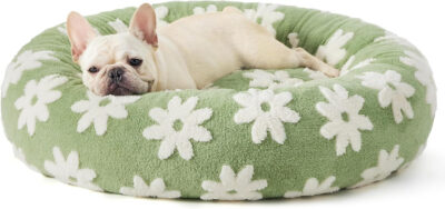 Luxury calming donut pet bed