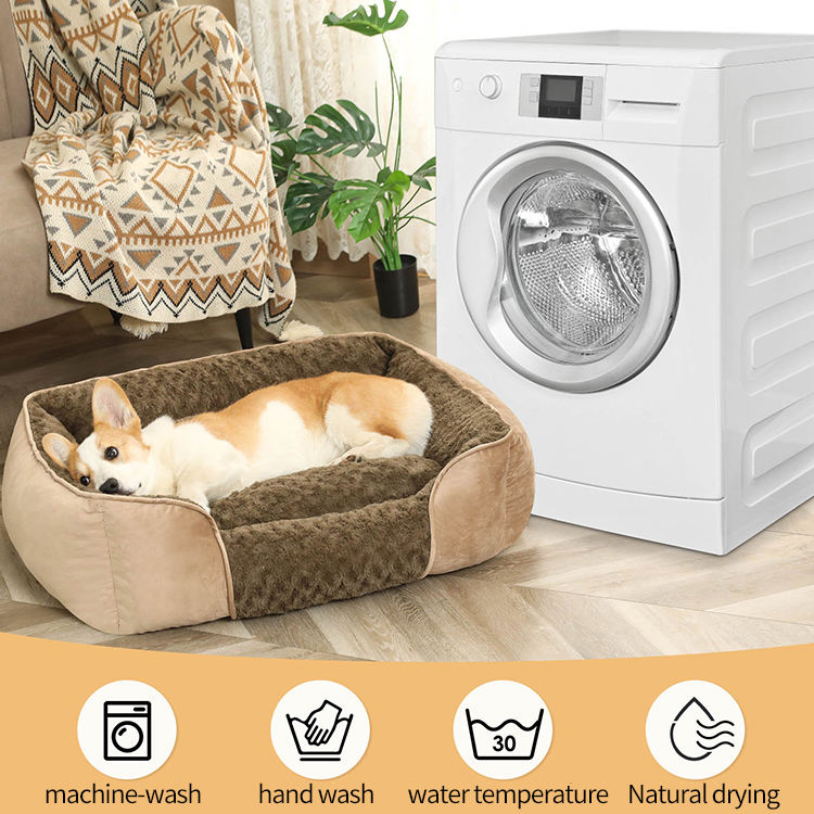 Luxury cave winter warm dog bed