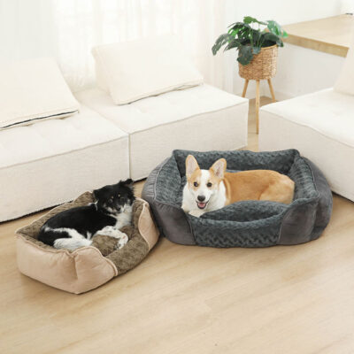 Luxury cave winter warm dog bed