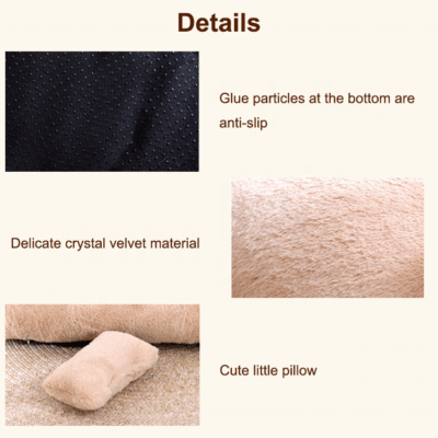 Factory luxury orthopedic dog sofa bed