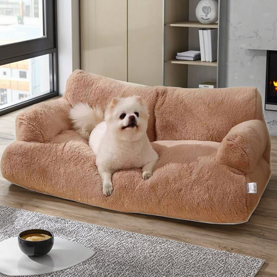 Factory luxury orthopedic dog sofa bed