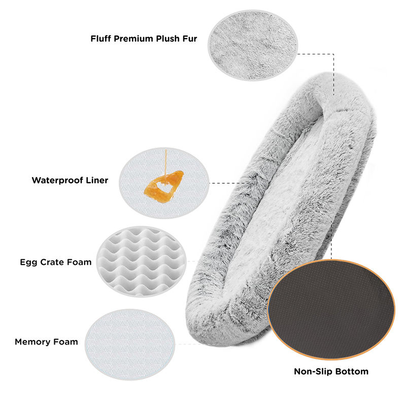 Custom luxury human dog bed