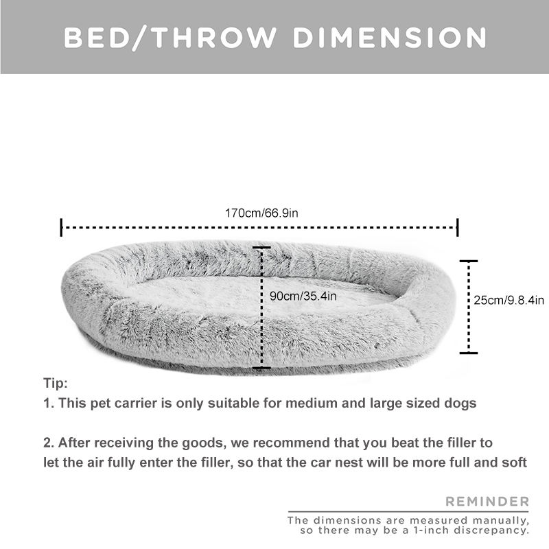 Custom luxury human dog bed