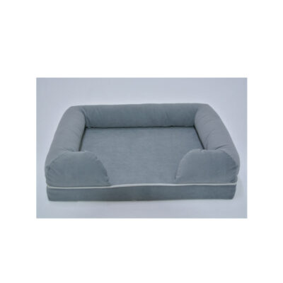 PETRA bolster dog bed with suede cover
