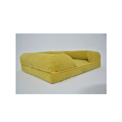 PETRA bolster dog bed with suede cover