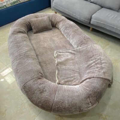 large orthopedic human dog bed