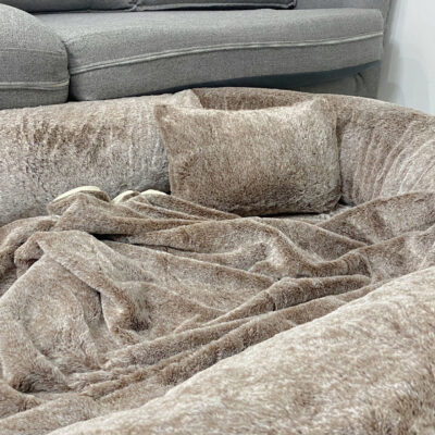 large orthopedic human dog bed