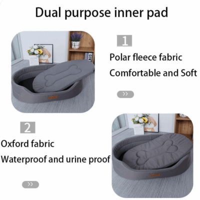 Washable orthopedic waterproof dog bed