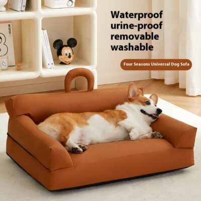 Waterproof removable washable dog bed